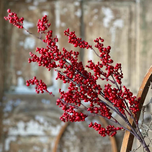 Red Berry Spray - 35 Inch