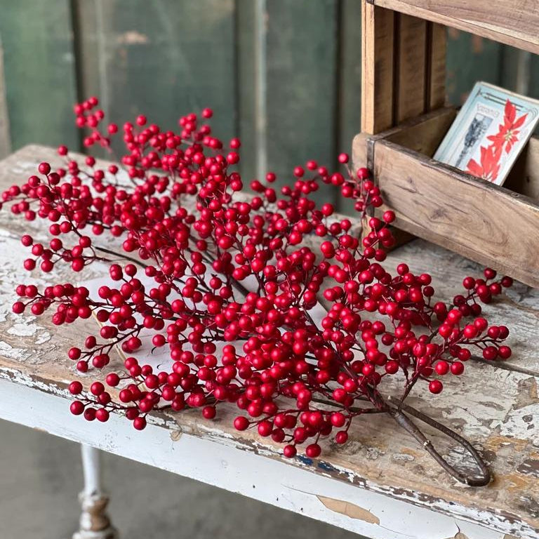 Christmas Weatherproof Berry Drop - 31 Inch Berry Swag