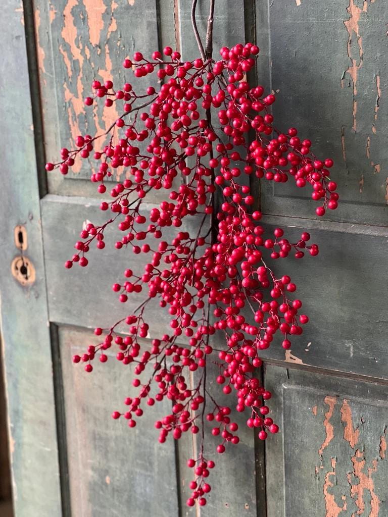 Christmas Weatherproof Berry Drop - 31 Inch Berry Swag