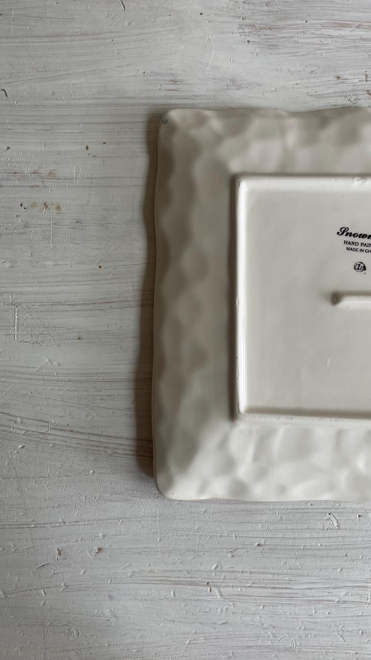 Vintage Snowman Cookie Plate: Maxcera Snowman Plate