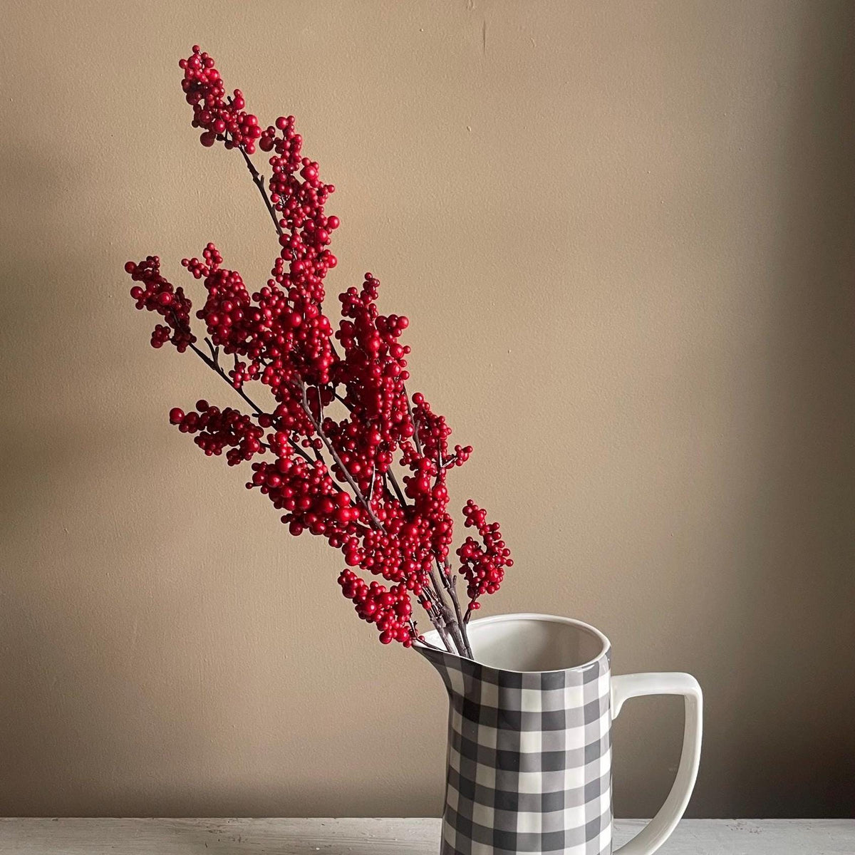 Red Berry Spray - 35 Inch