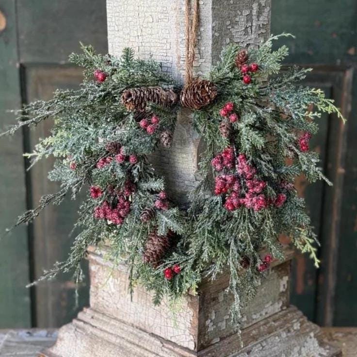 Divinity Berry Winter Wreath | Christmas Wreath, 12-14-Inch Wreath