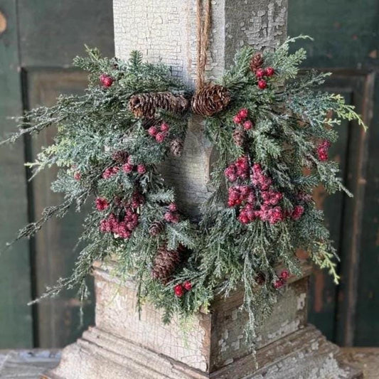 Divinity Berry Winter Wreath | Christmas Wreath, 12-14-Inch Wreath