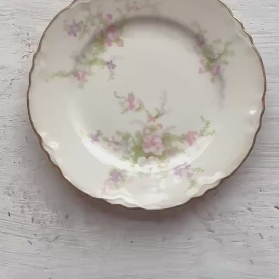 Set of 2 Homer Laughlin China Jean Pattern Bread and Butter Plates | Vintage Spring Dishes | Vintage China | Laughlin Jean Bread Plates