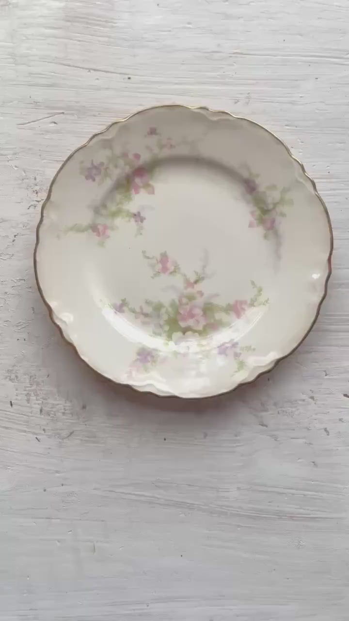 Set of 2 Homer Laughlin China Jean Pattern Bread and Butter Plates | Vintage Spring Dishes | Vintage China | Laughlin Jean Bread Plates