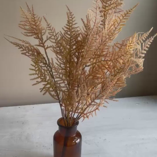 Artificial Fernbank Bush 19" Sandalwood. Fall Faux Greenery. Fall Wreath Supplies. Asparagus Fern. High Quality Foliage. Fall Stems.