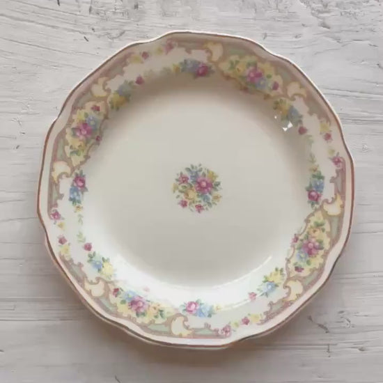 Vintage Mount Clemens Mildred Bread and Butter Plate | 1930s Vintage Dishes | Vintage Bread and Butter Plate | Mount Clemens Mildred China