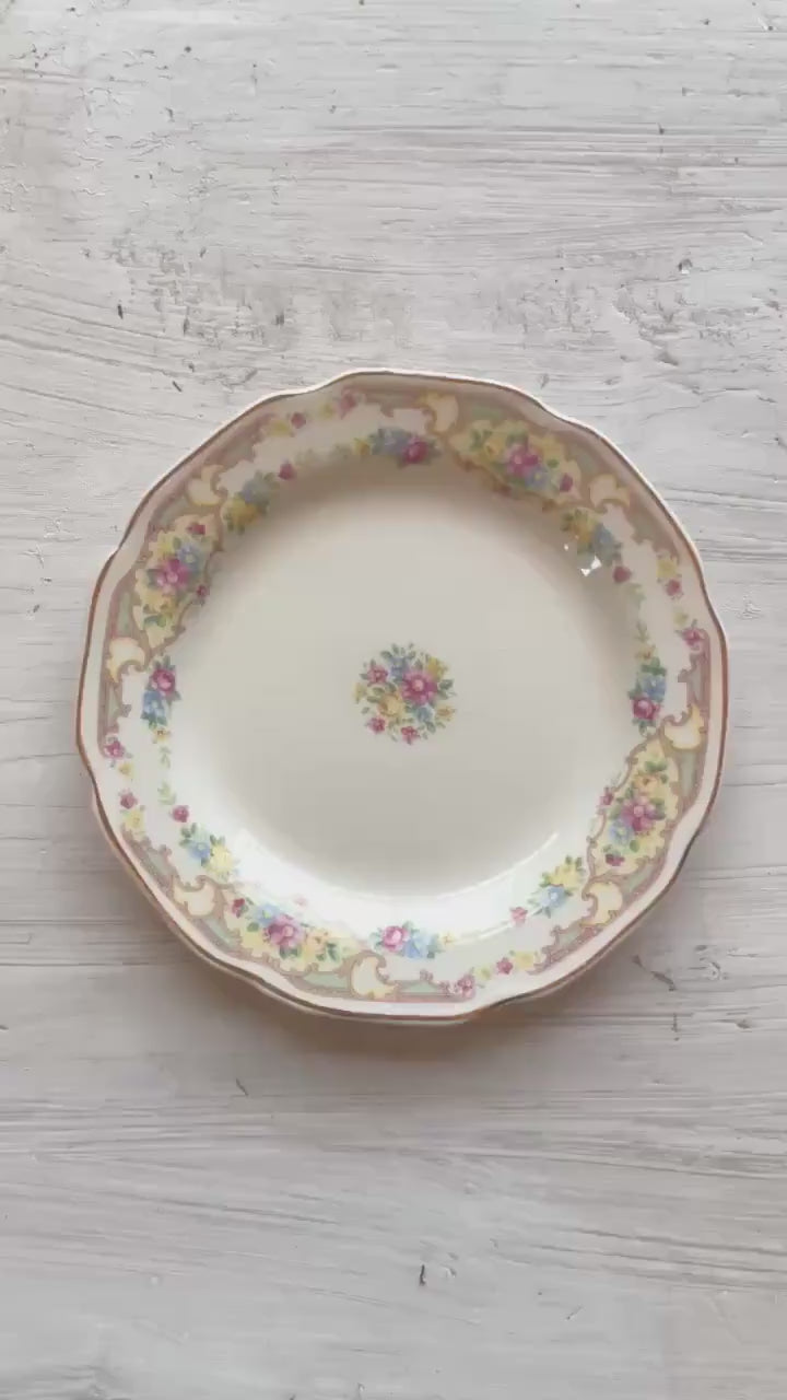 Vintage Mount Clemens Mildred Bread and Butter Plate | 1930s Vintage Dishes | Vintage Bread and Butter Plate | Mount Clemens Mildred China