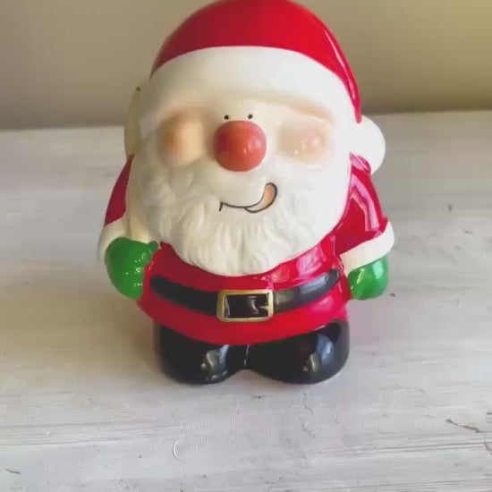 Vintage Santa Claus Piggy Bank | Christmas Bank | Vintage Christmas | Vintage Santa Claus | Vintage Santa Coin Bank
