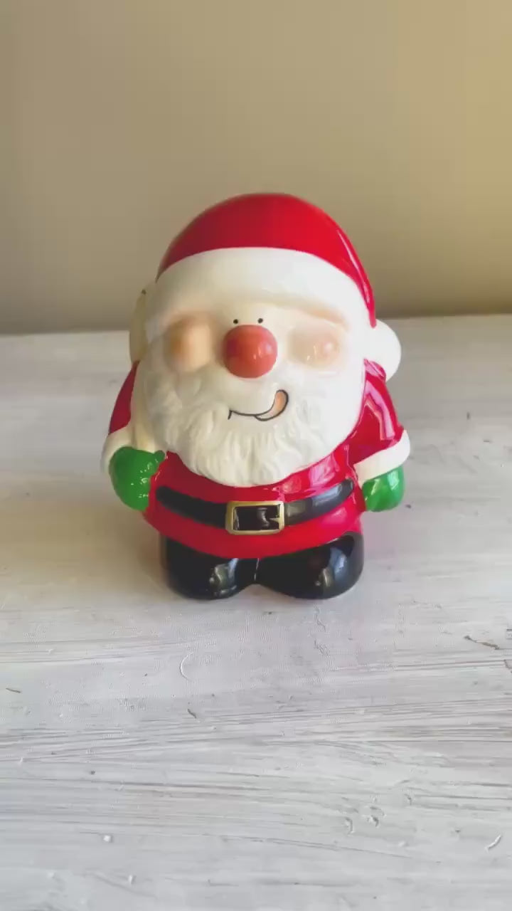 Vintage Santa Claus Piggy Bank | Christmas Bank | Vintage Christmas | Vintage Santa Claus | Vintage Santa Coin Bank
