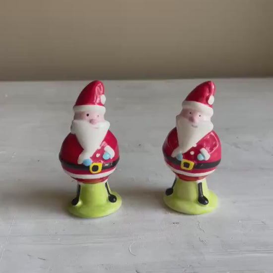 Vintage Santa Salt & Pepper Shakers | Christmas Salt and Pepper Set | Vintage Christmas | Santa Salt and Pepper Shakers | Vintage Santa