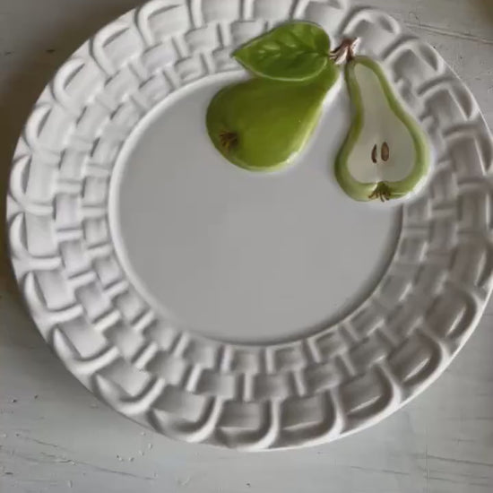 Cost Plus Fruit Plates Set of 4 | Vintage Plates | Farmhouse Kitchen | Cottagecore Dinnerware