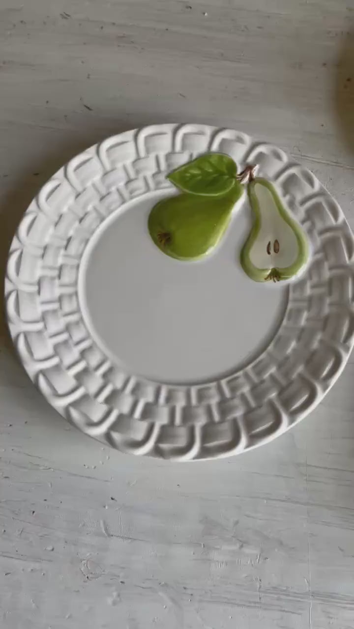 Cost Plus Fruit Plates Set of 4 | Vintage Plates | Farmhouse Kitchen | Cottagecore Dinnerware