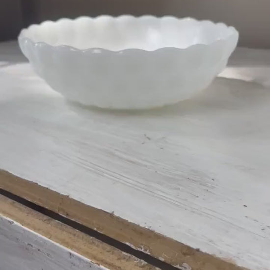 Anchor Hocking Milk Glass Bubble Bowl | Milk Glass Bubble Bowl | Vintage Milk Glass | Milk Glass Bowl | Anchor Hocking Milk Glass