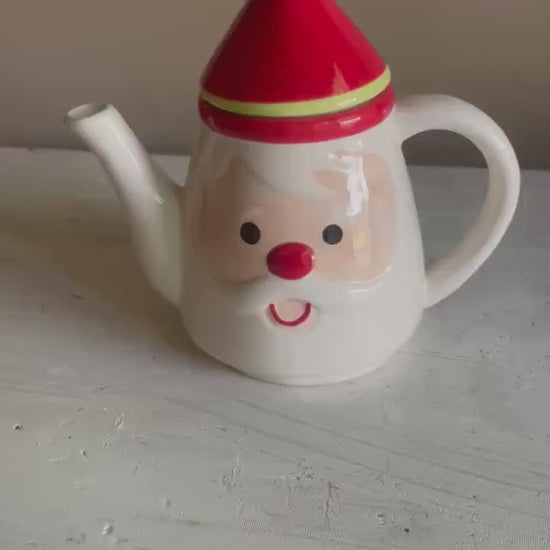 Vintage Snowman Teapot: 1980s Christmas Kitchen Decor