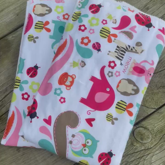 Baby Girl Burp Cloths | Thick Burp Cloth | Baby Gift | Baby Shower Gift | Best Baby Burp Cloth | Set of 2 Burp Cloths | Baby Girl Gifts