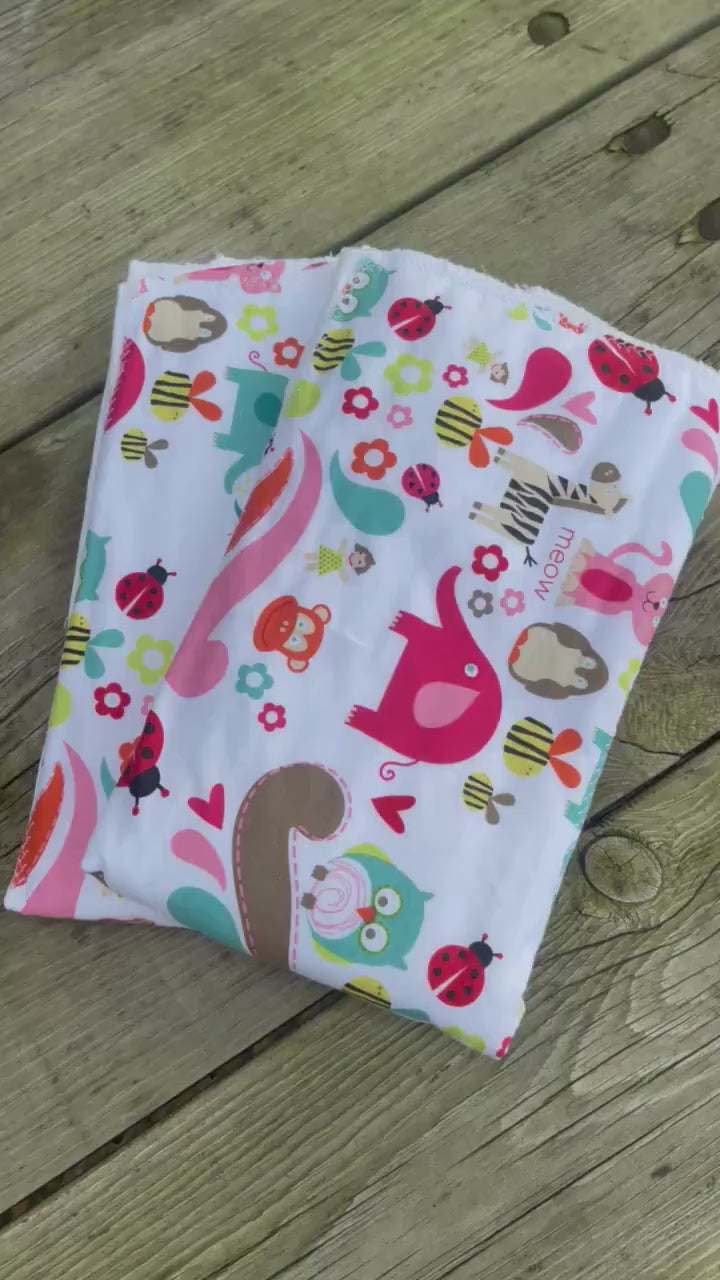 Baby Girl Burp Cloths | Thick Burp Cloth | Baby Gift | Baby Shower Gift | Best Baby Burp Cloth | Set of 2 Burp Cloths | Baby Girl Gifts