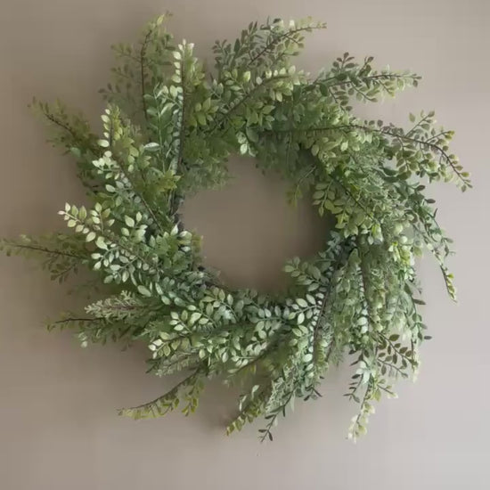 Fern Wreath - Spring Decor - 28-Inch Wreath
