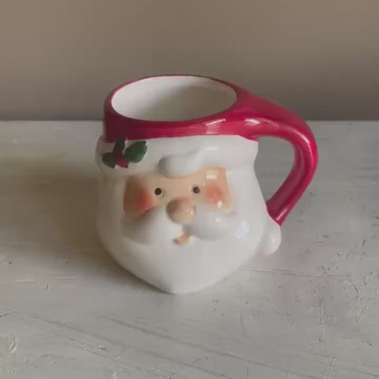 Vintage Santa Claus Coffee Mug: Retro Christmas Holiday Decor