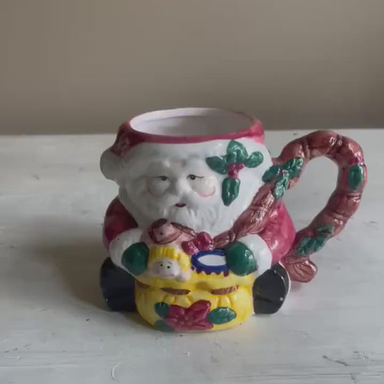 Vintage Santa Mug | Christmas Mug | Vintage Christmas |  Vintage Christmas Coffee Mug | Santa Coffee Cup