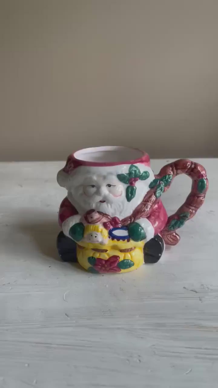 Vintage Santa Mug | Christmas Mug | Vintage Christmas |  Vintage Christmas Coffee Mug | Santa Coffee Cup