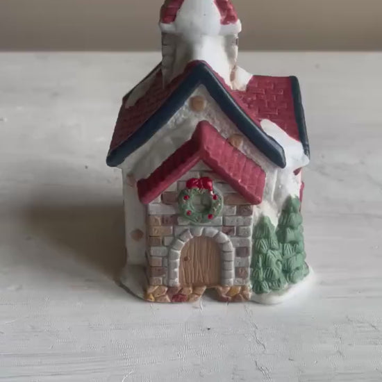 Vintage Dickens Collectibles Red Church: Sugar Creek County Christmas Village Chapel